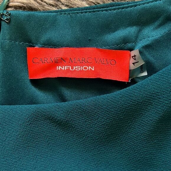 Carmen marc valo green midi dress - Picture 4 of 4